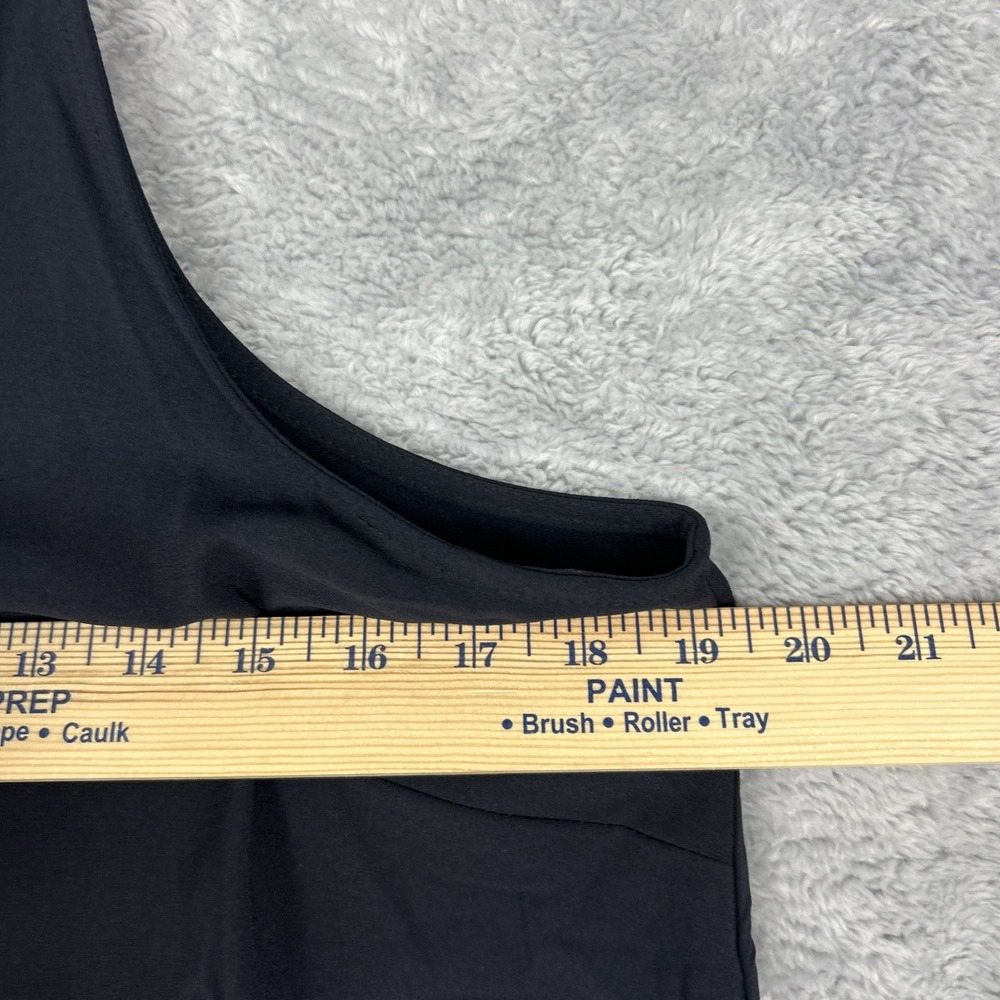 Mudpie Dress Medium Sleeveless High‎ Neck Ruffle Hem Minimalist Black - Picture 5 of 11
